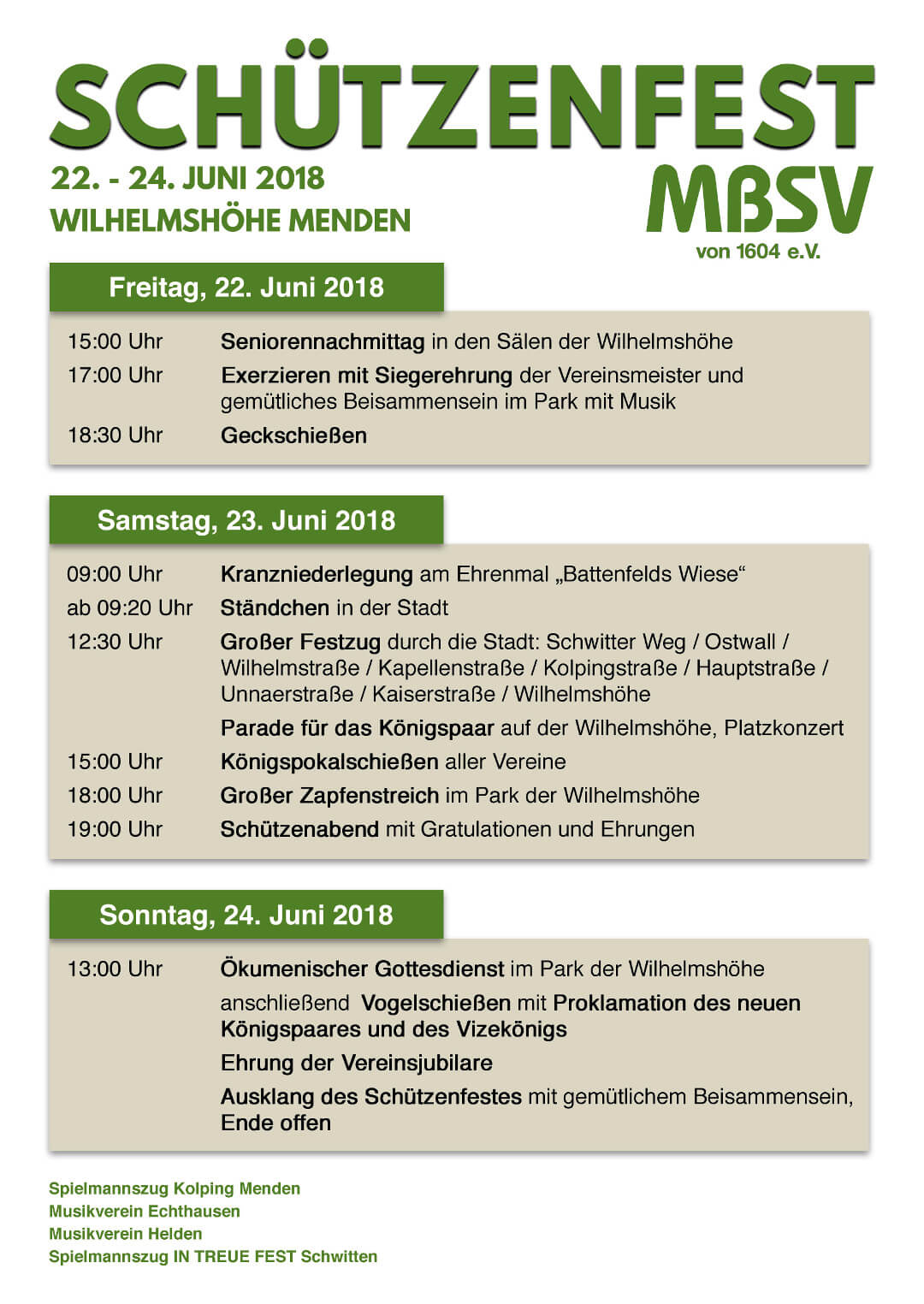Plakat Schützenfest 2018 MBSV 1604